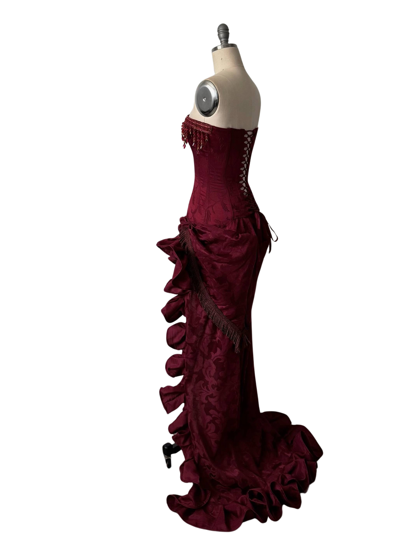 Vestido de noche victoriano