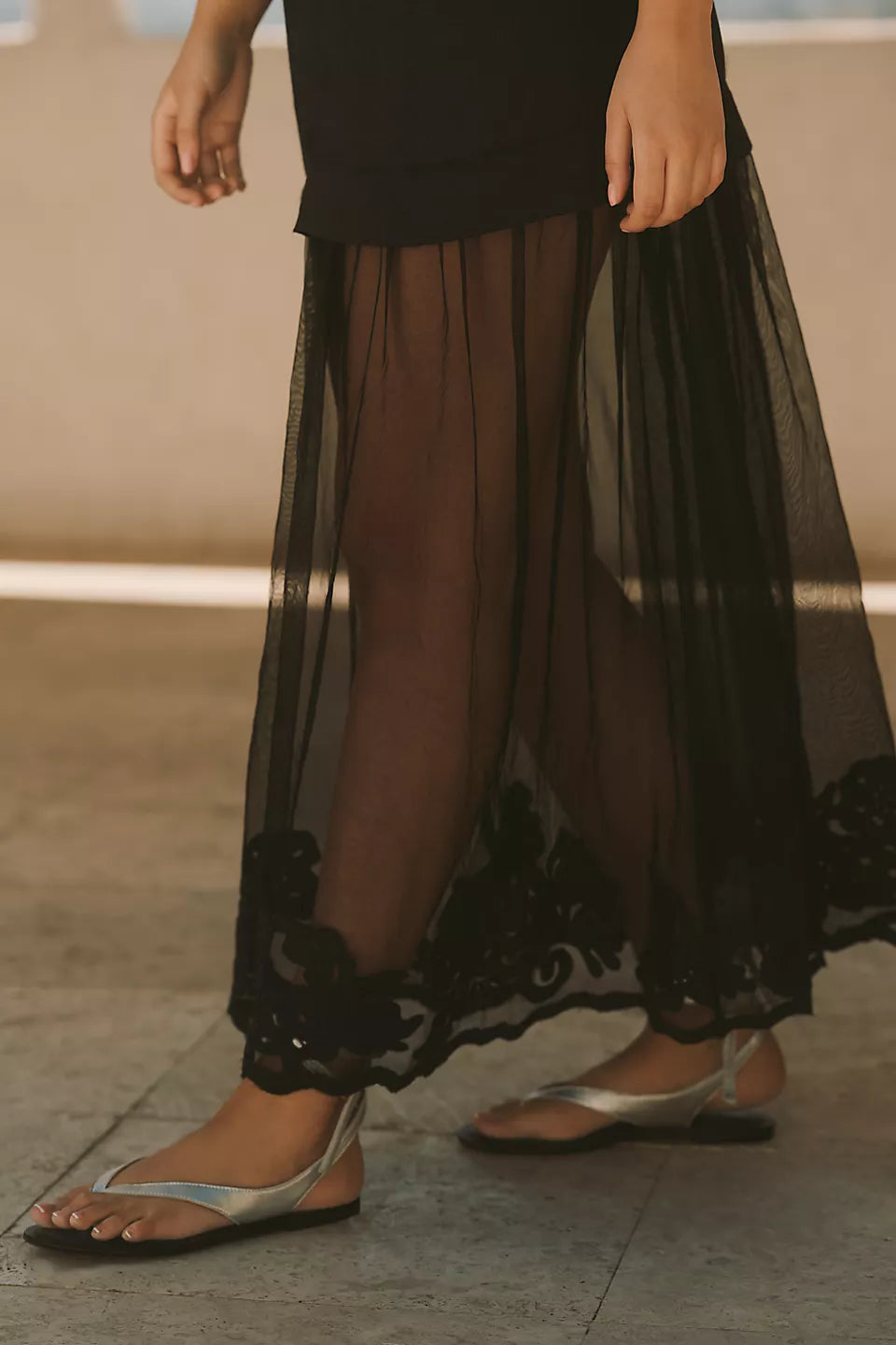 Vestido Transparente de Medianoche