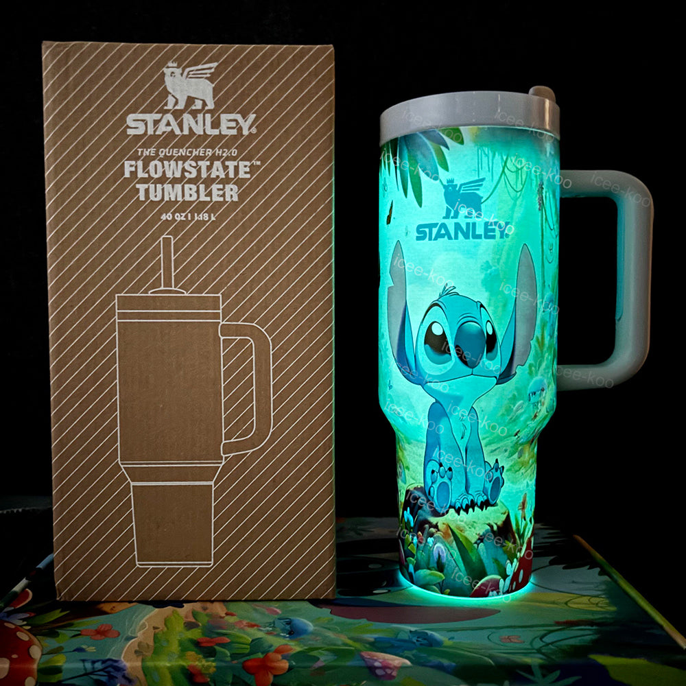 Vaso de 40oz con costuras que brillan en la oscuridad