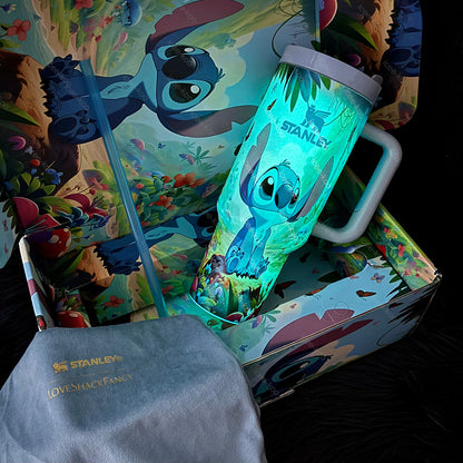 Vaso de 40oz con costuras que brillan en la oscuridad