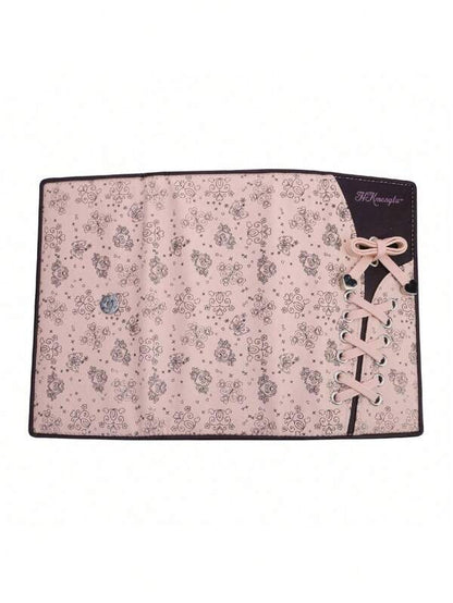 Cartera rosa con lazo