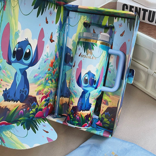 Vaso de 40oz con costuras que brillan en la oscuridad
