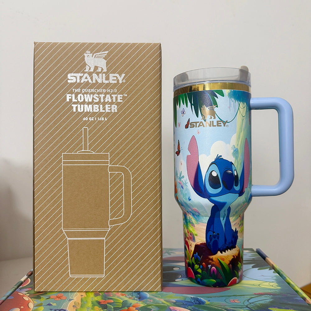 Vaso de 40oz con costuras que brillan en la oscuridad