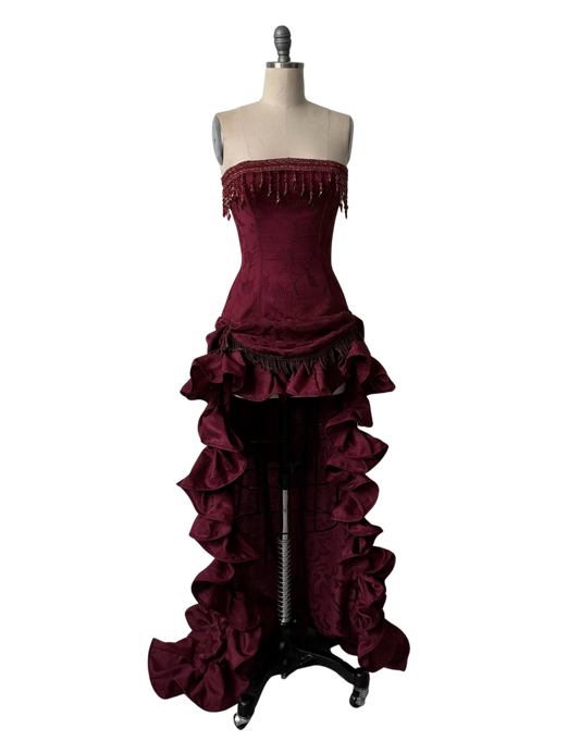 Vestido de noche victoriano