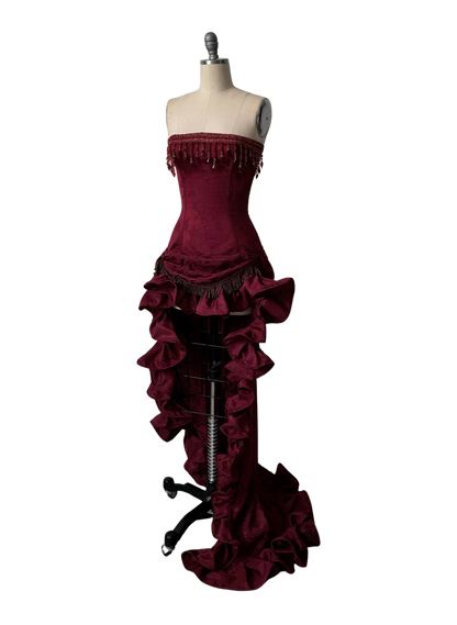 Vestido de noche victoriano