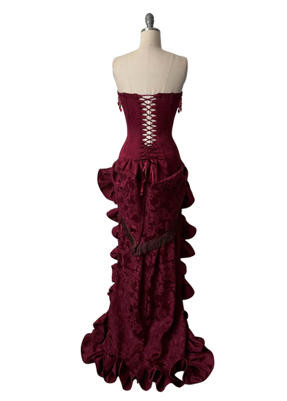 Vestido de noche victoriano