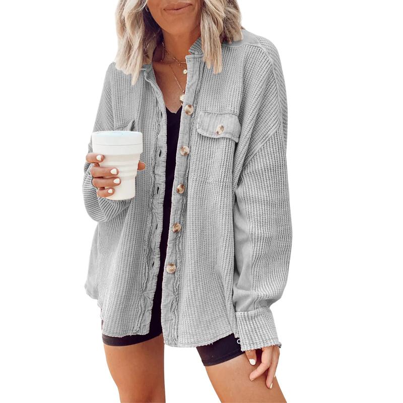 Evina™ chaqueta de punto waffle