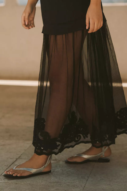 Vestido Transparente de Medianoche